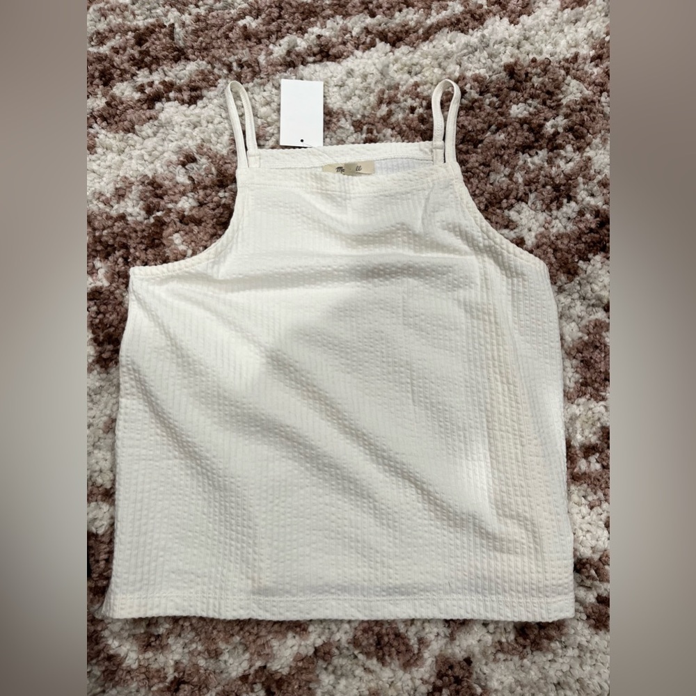 NWT MADEWELL TANK SIZE XS, white